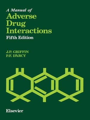 cover image of A Manual of Adverse Drug Interactions